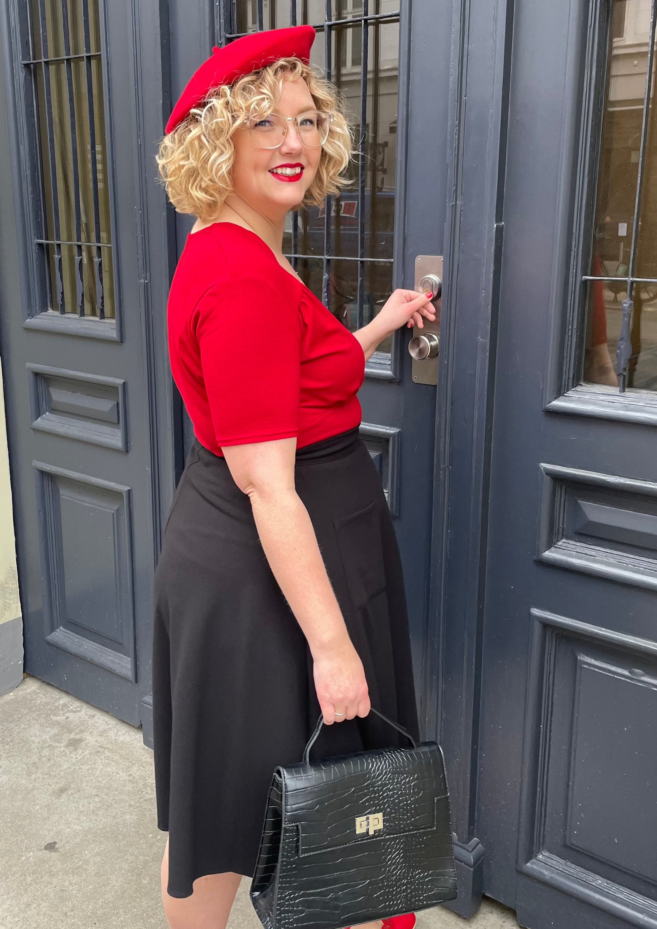 Whirlaway swing nederdel i sort toej House Of Foxy 