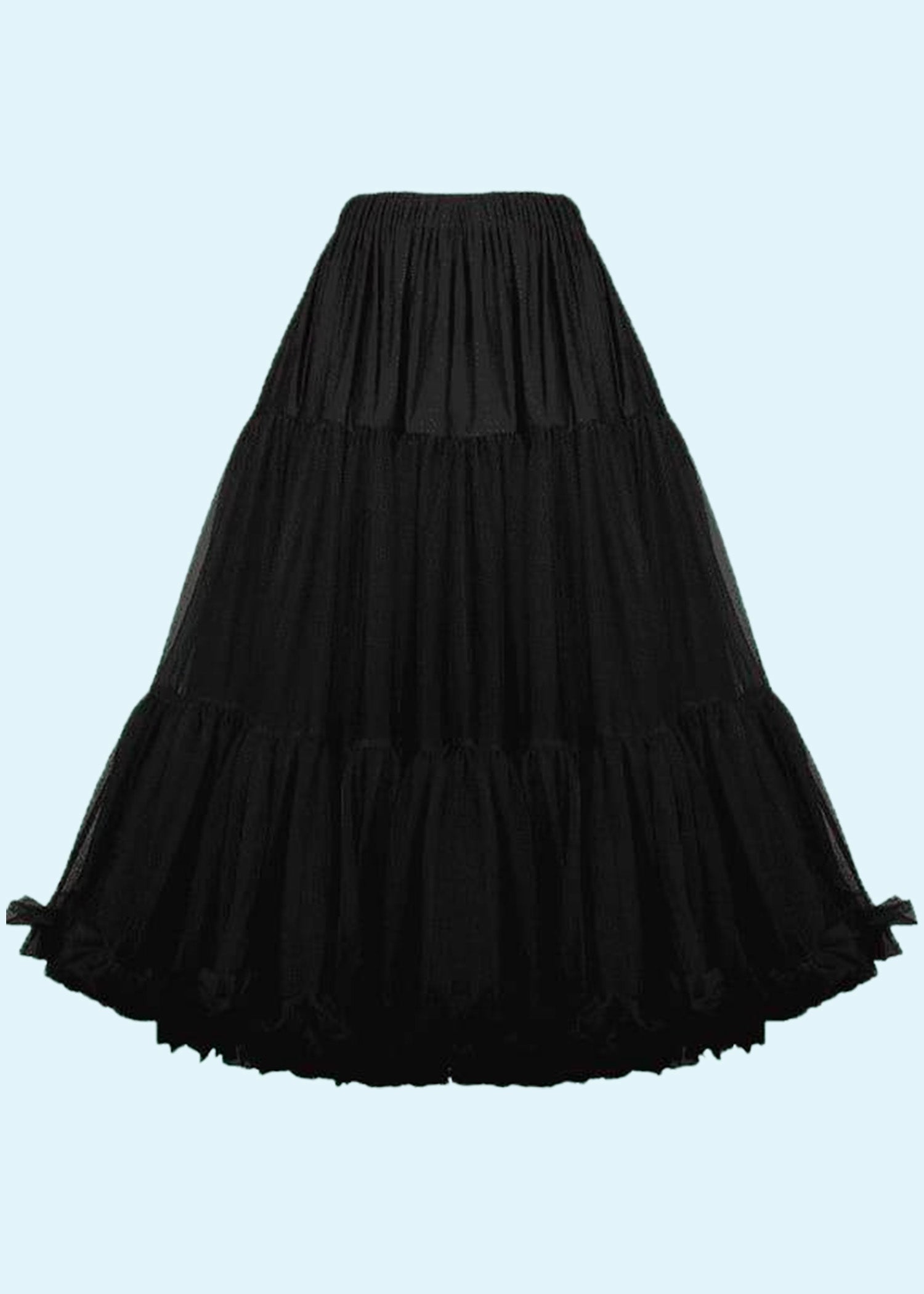 1950'er Petticoat i sort toej mondokaos 