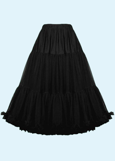 1950'er Petticoat i sort toej mondokaos 
