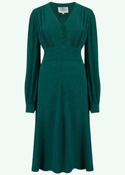 Bloomsbury: Ava kjole i grøn Seamstress Of Bloomsbury 