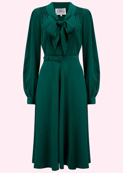 Bloomsbury: Eva kjole i 40'er stil i grøn tøj Seamstress Of Bloomsbury 