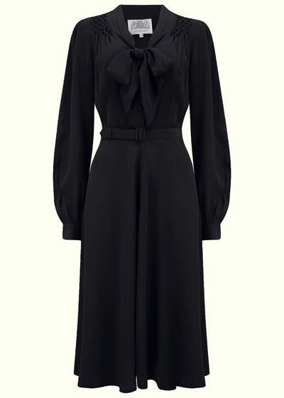 Bloomsbury: Eva kjole sort i 40'er stil tøj Seamstress Of Bloomsbury 