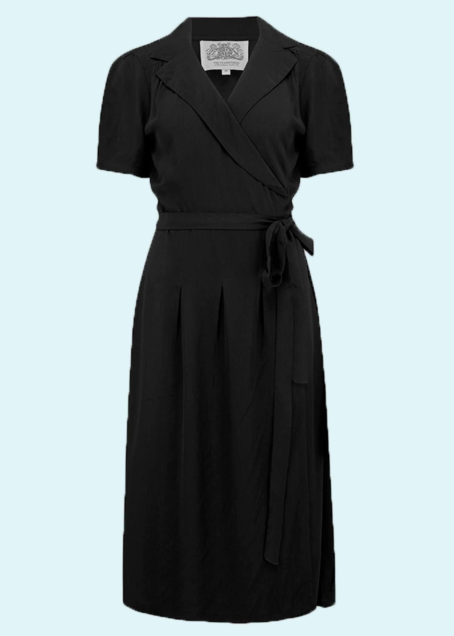 Bloomsbury: Slå om kjole i sort toej Mondo Kaos 