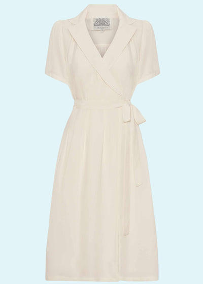 Bloomsbury: Slåom kjole i råhvid toej Seamstress Of Bloomsbury 