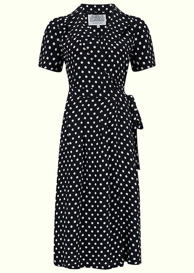 Bloomsbury: Slåom kjole i sort med prikker toej Seamstress Of Bloomsbury 