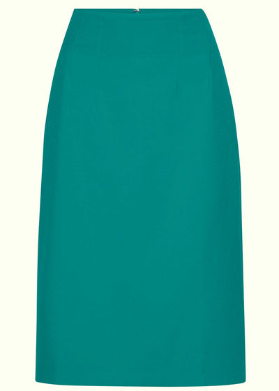 Daisy Dapper: 1950'er stils pencil nederdel i turkis grøn Daisy Dapper 