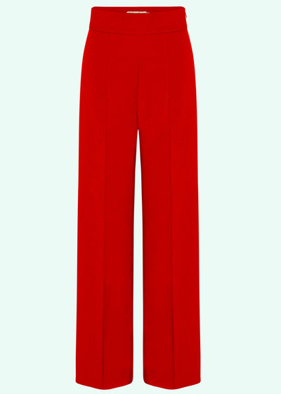 Daisy Dapper: Billie højtaljede bukser i rød Daisy Dapper 