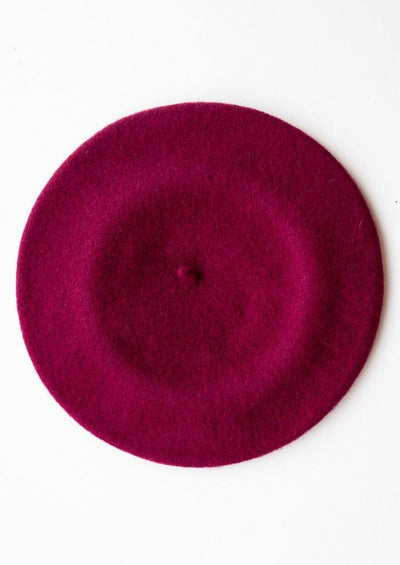 Diefenthal 1905: Klassisk baret i uld, Fuchsia Accessories Diefenthal 
