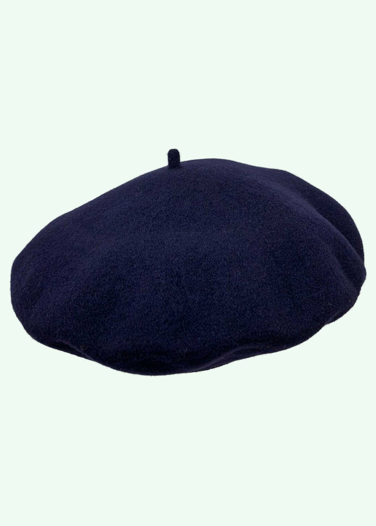 Diefenthal 1905: Classic navy blue beret in wool Accessories Mondo Kaos