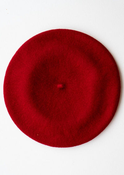 Diefenthal 1905: Klassisk rød baret i uld Accessories Diefenthal 
