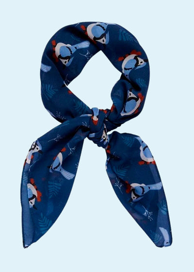 Erstwilder: Tørklæde 'Blue Jay Way' 70 x 70cm Accessories Erstwilder 