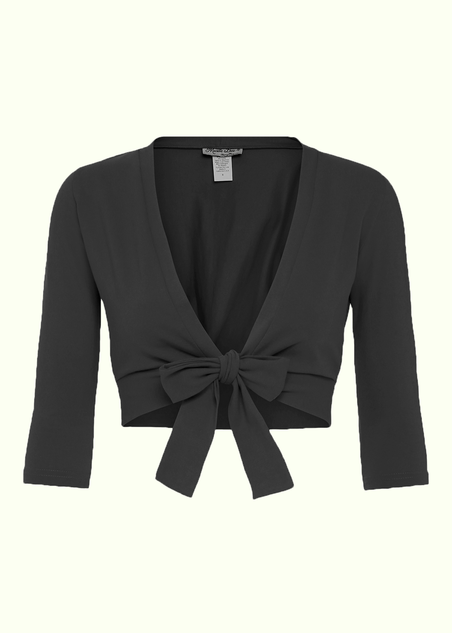 Heart Of Haute: 'Sweet Sweater' Bolero i sort Mondo Kaos 