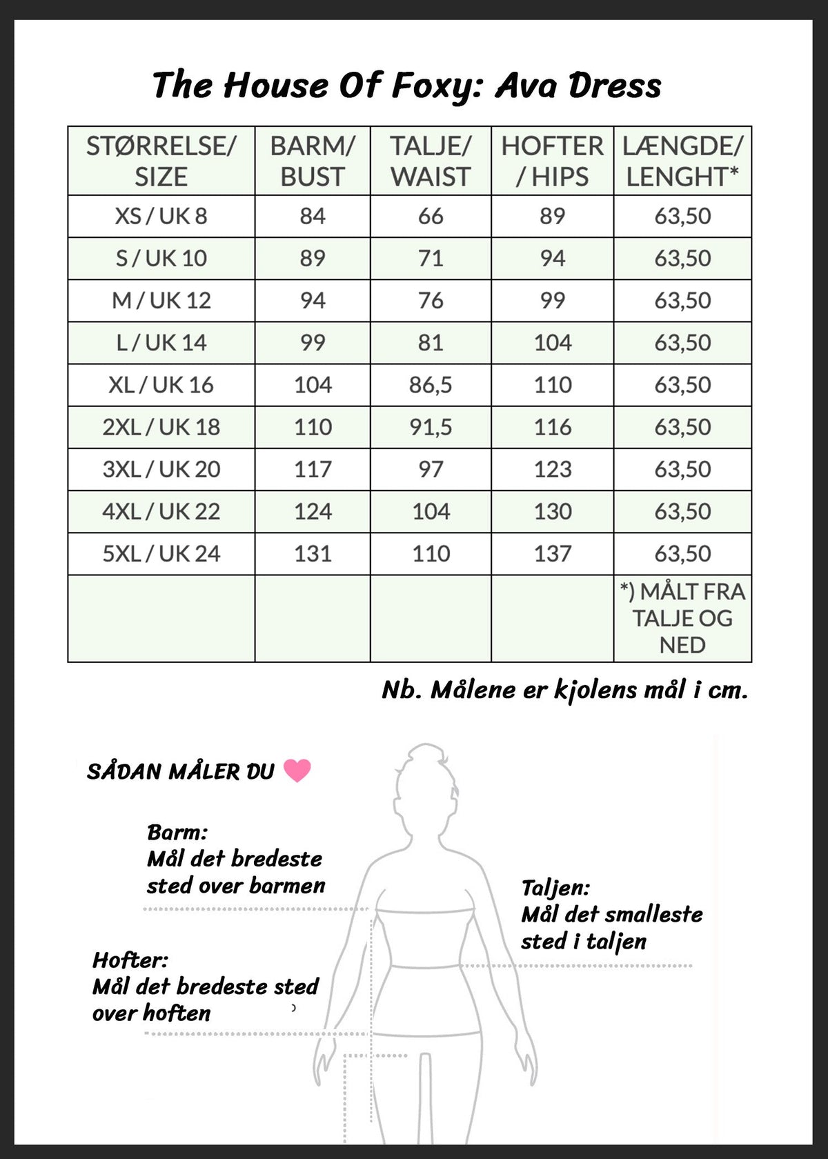 House of Foxy: Ava - klassisk A-line kjole i sort med blomster toej House Of Foxy 