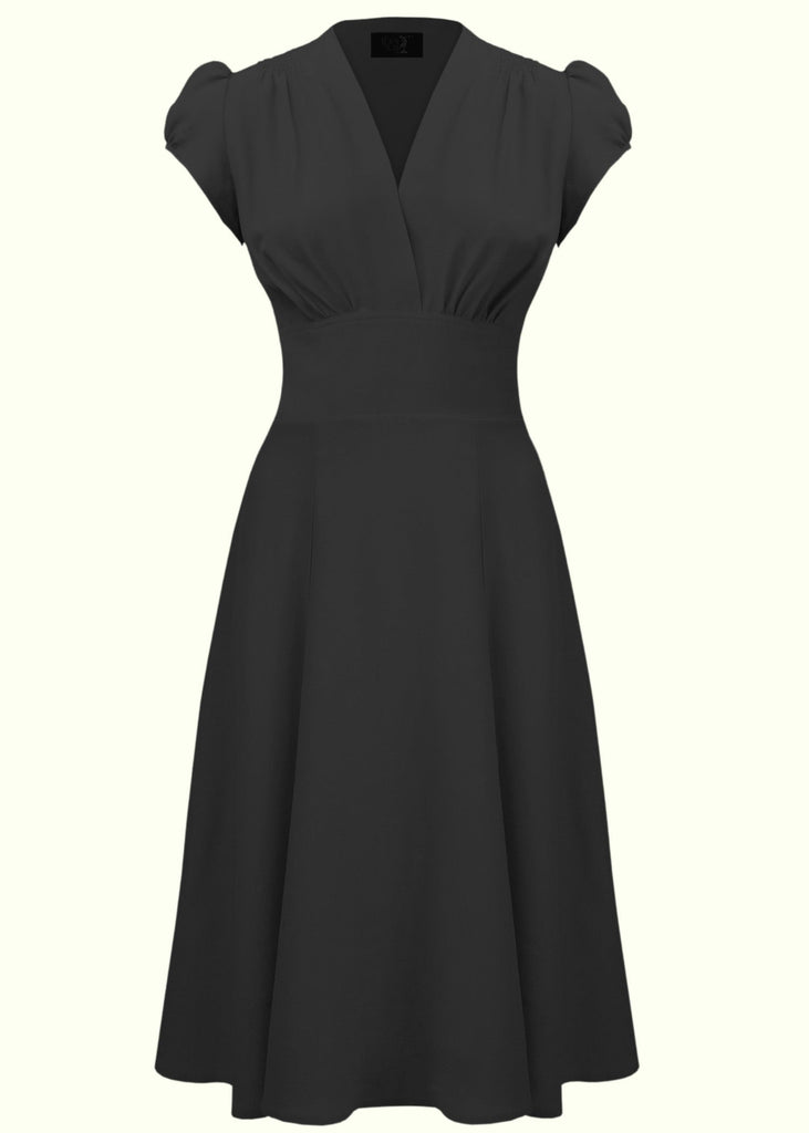 House of Foxy: Ava - Klassisk A-line kjole i sort