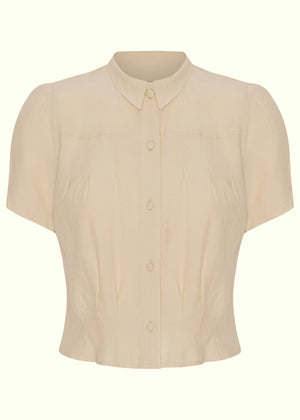 House of Foxy: Bonnie skjorte i 'antique' toej House Of Foxy 