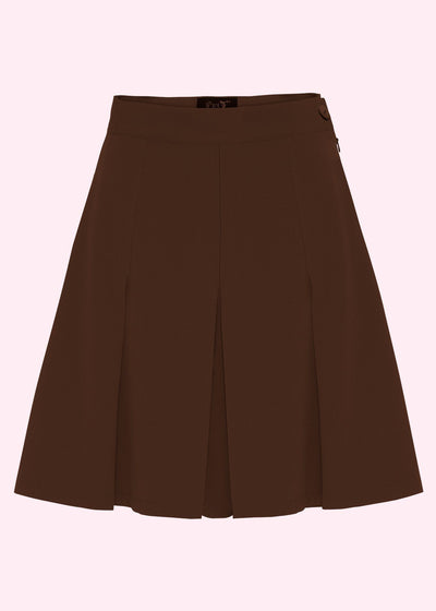House Of Foxy: Plisserede shorts i brun toej House Of Foxy 