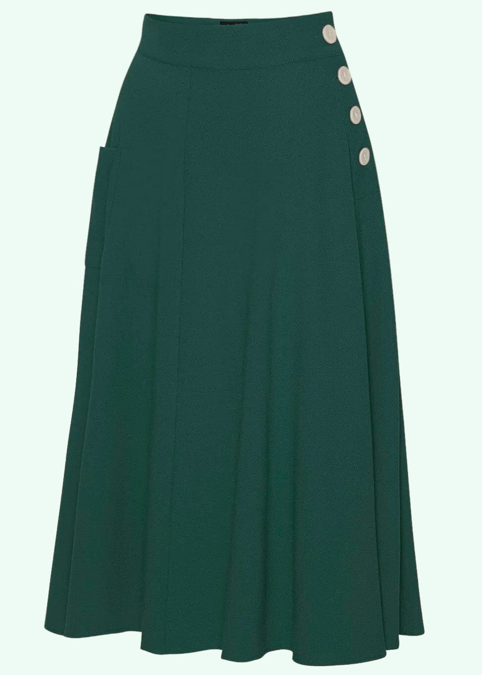 House Of Foxy: Whirlaway swing nederdel i grøn toej House Of Foxy 