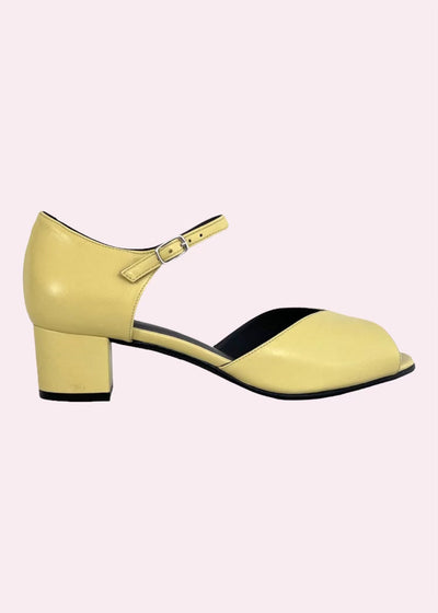 Nordic ShoePeople: Freja 10 sandal i gul sko Nordic Shoepeople 