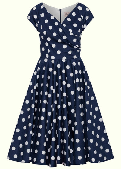 Pretty Dress Company: 1950'er Hourglass swingkjole med prikker toej Pretty Dress Company 
