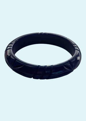 Rock It Rosie: Vintage style medium armbånd, Navy Blåt Accessories Mondo Kaos 