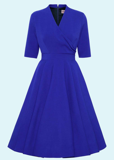 Pretty Dress Company: Leyla swing kjole i kobolt blå tøj Pretty Dress Company 